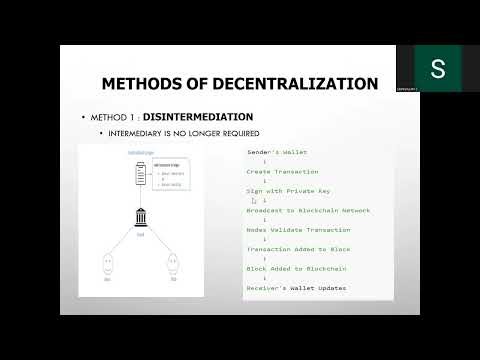 Methods of Decentralization | Blockchain Technologies, Dr. S. Srinivasan, Professor/CSE, RMDEC