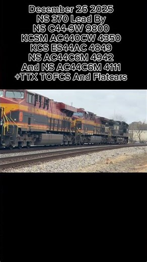 KCS Power!!!!🔥🇺🇸🇲🇽#trains#trainspotting#kcs#kcsm