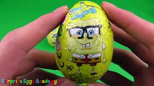 3 SpongeBob SquarePants Surprise Eggs   Chocolate Surprise Eggs