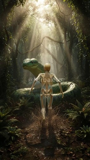 🐍 GIANT ANACONDA Chasing Skeleton! 😱 (Jungle Run)