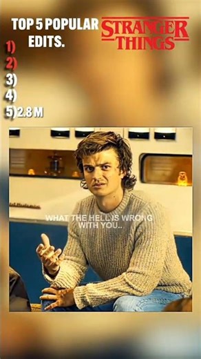 Top 5 stranger things popular edits #strangerthings