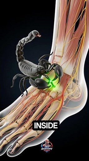 What happens inside the body when scorpion stings #humanbody #scorpion #3dmedical