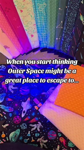 I promise you quilting is easier than Rocket Science! 🧪🔬That's the name of this new line from @ArtGalleryFabrics®. Follow along for out-of-this-world quilt adventures! 🪐🌕💫 #ArtGalleryFabrics #ArtGalleryFabricsRocketScience