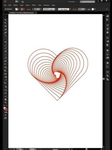 Adobe Illustrator 2026 - Tips and Tricks Create Heart Design #designer #adobeillustrator