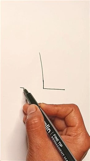 how to draw with L #easydrawing #stepbystep #shorts