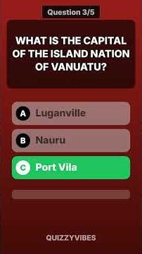 Only 1% Know These Capitals! 📍 Geography Trivia