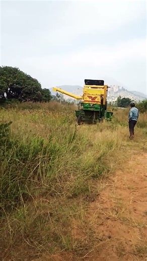 harvester working in the field #harvester