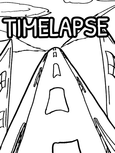 road perspective practice which turned out pretty good :3 #vtuber #artist #artpractice #timelapse #digitalart
