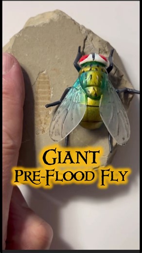 Could this massive, maggot-like fossil be evidence of a prehistoric, giant house fly that lived before the Flood? A creature like this could challenge everything we think we know about Earth’s ancient ecosystems! #PreFloodGiants #FossilMystery | Lost World Museum