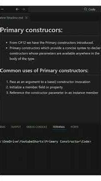 C# Primary Constructors explained 🚀