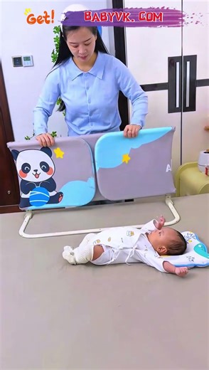 Want an Easy-to-Install Bed Guard? Foldable Baby Bed Rail is the Answer! ##BabySafety