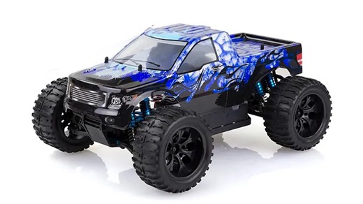 HSP 4WD 1/10 Scale RTR Electric Brushless Lion RC Monster Truck Toy - Blue | Harvey Norman