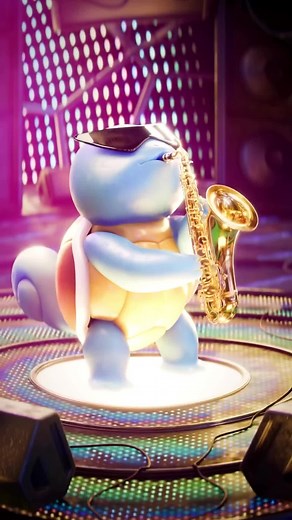 Funny Pokemon Squirtle Saxophone Meme Compilation