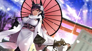 Atago Umbrella Azur Lane Live Wallpaper - MoeWalls