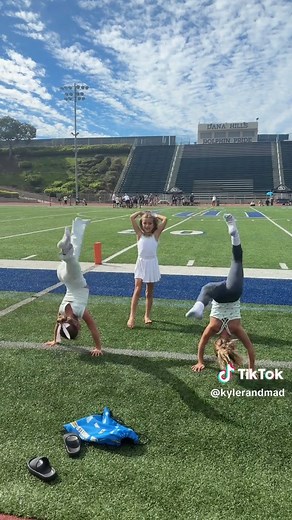 Adorable Cheerleading Routine with My Girls!