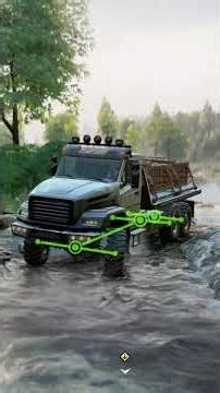 Delivery to the Lighthouse . Vehicle Spare Parts 1.2t x02. #gaming #snowrunner #season14