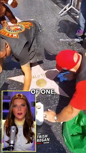 Marines Cleaning The Hollywood Star - Wow 🇺🇸
