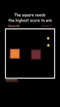 Squares can't die unless they have the highest score #square #simulation #coding #battle #1v1