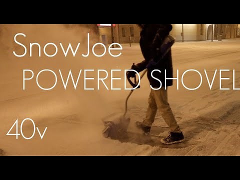 EASY POWERED SNOW SHOVELING - SnowJoe 40V Cordless Shovel - Review / Demo