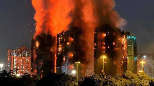 Hong Kong Fire Death Toll Soars to at Least 128, Dozens Missing