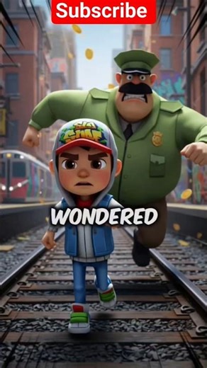 Why Jake from Subway Surfers never gets tired of running? 😳 #shorts​