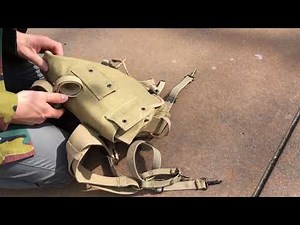 Setting Up The WW2 USMC 782 Pack With Combat Suspenders