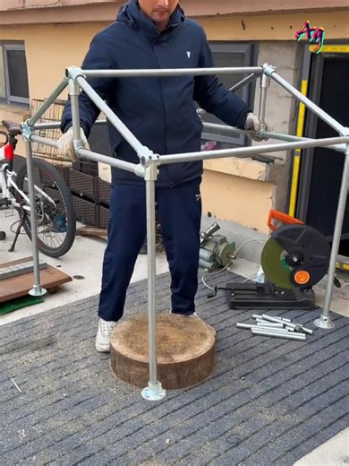 356K views · 1.9K reactions | Build a Strong Pointed-Roof Shed Without Welding | A&G Gallery | Facebook