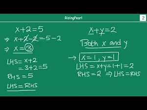 How to solve linear equation in two variables (Part-1) Video Lecture - Class 9