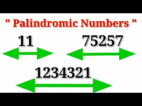 Palindrome Number;What is palindrome Number?; Palindrome with examples;