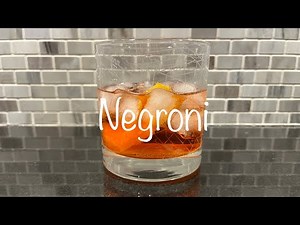 How to Make a Negroni