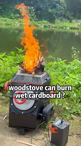 120K views · 543 reactions | What kind of stove can burn wet cardboard without smoke | Wood-burning Stove | Facebook