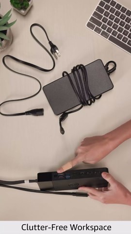 Dell Performance Dock - WD19DCS Docking Station with 240W Power Adapter For Monitors (Provides 210W Power Delivery; 90W to Non-Dell Systems)