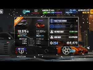CSR2 - AIMGAIN GT NSX (purple) - tune & shift - 10.375