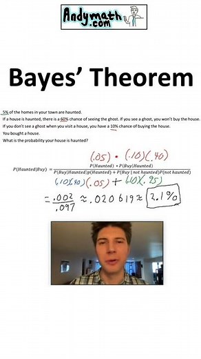 Bayes Theorem Example Problem #Shorts