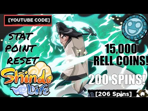 *NEW* Shindo Life Codes! Stat Point Reset + 200 Spins + 10k Rell Coins