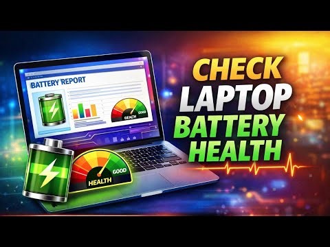 How to Check Laptop Battery Health in Windows | CMD Battery Report Trick (Windows 10/11)