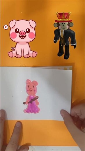 Drawing Piggy × Jandel (Roblox)#roblox #shorts #drawing