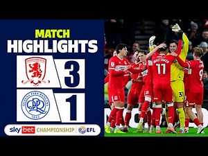 Middlesbrough vs QPR 3-1 Highlights • Championship 2025-26
