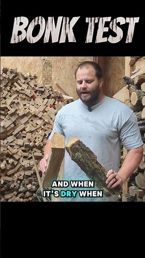 Simplest Way to Test Firewood Moisture Content #firewood #bluecollar #heating