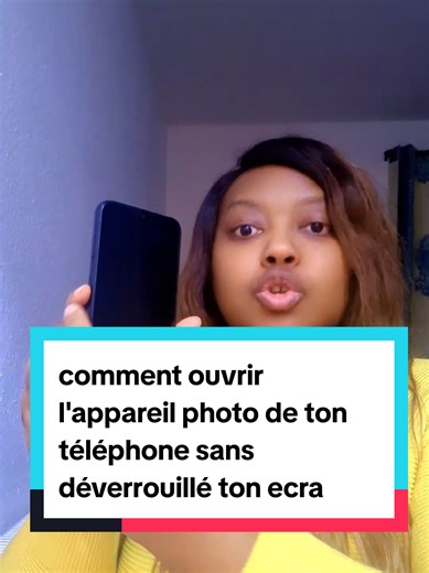 Ouvre l'appareil photo sans déverrouiller l'écran