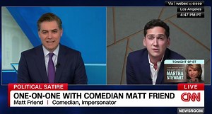 14K views · 594 reactions | Donald Trump goes crazy on CNN, Howard Stern’s advice for Travis Kelce & Taylor Swift, Mitch McConnell freezes, Stanley Tucci & Andy Cohen impressions, and more making the news funny! Hope you all enjoy my full segment… | Matt Friend | Facebook