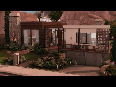 Mid-Century Modern / The Sims 4 / no cc / stop motion