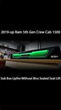 2019 up Ram 5th Gen Crew Cab 1500 Sub Box Upfire Without Bins Sealed Seat Lift #caraudio #subbox
