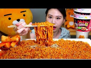 SUB 까르보불닭볶음탕면 먹방 Mukbang