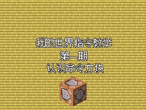 认识命令方块-指令教学