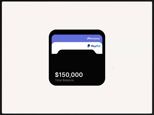 Wallet Card Stack Animation - Figma Freebie