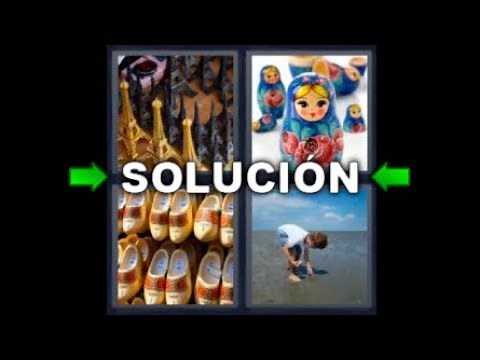 4 FOTOS 1 PALABRA Mamushkas Torre Eiffel Niño Caracoles Playa Zapatos - 8 LETRAS [Solución]
