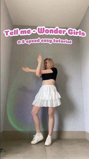 Wonder Girls - Tell Me 0.5x easy tutorial mirrored dance #kpop #tellme #dancetutorial #wondergirls