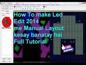 Pixel Led 3D Gate Programming maual Layout making Step by Step and T1000s Connection