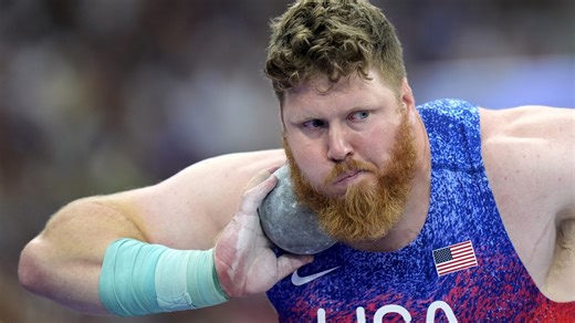 In a league of his own, shot-putter Ryan Crouser wins U.S. 3rd Olympic gold in a row